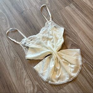 Vintage Cream Lingerie Slip
